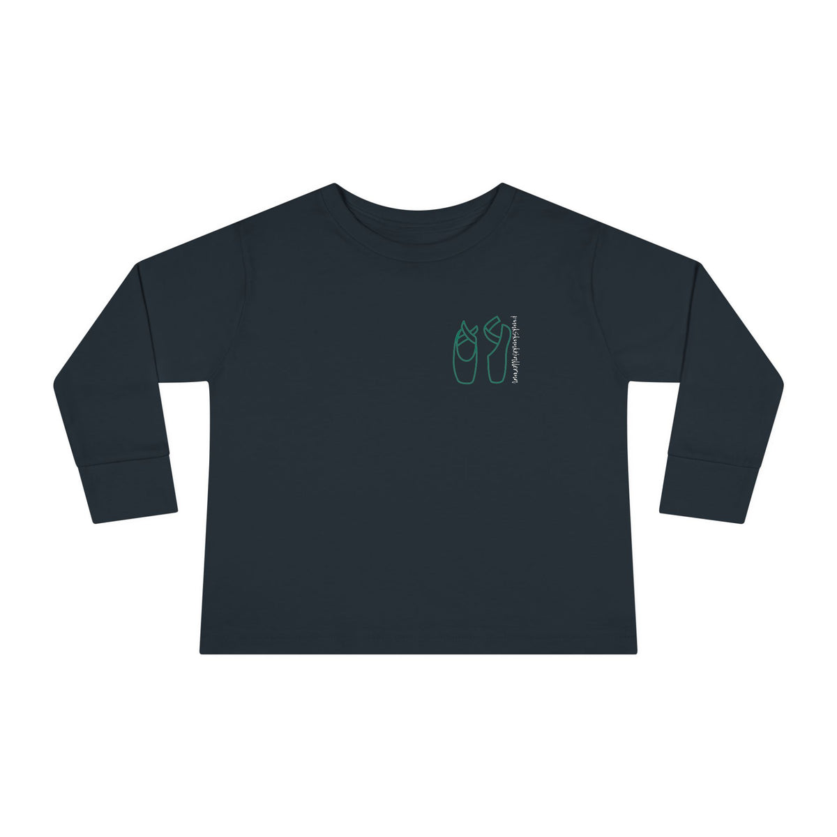 Pointe Shoes Toddler Long Sleeve Tee