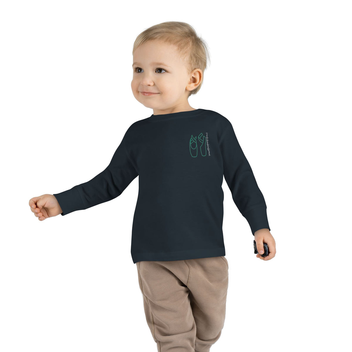 Pointe Shoes Toddler Long Sleeve Tee