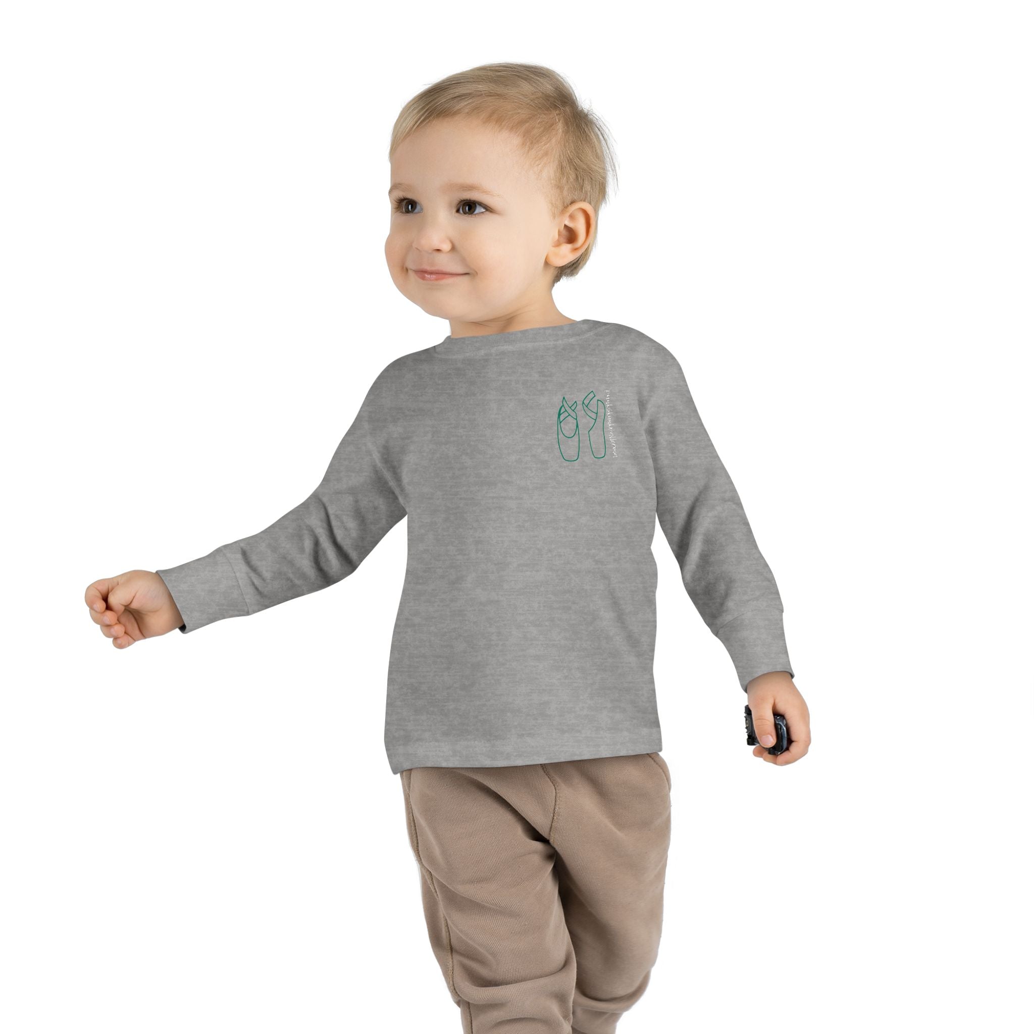 Pointe Shoes Toddler Long Sleeve Tee