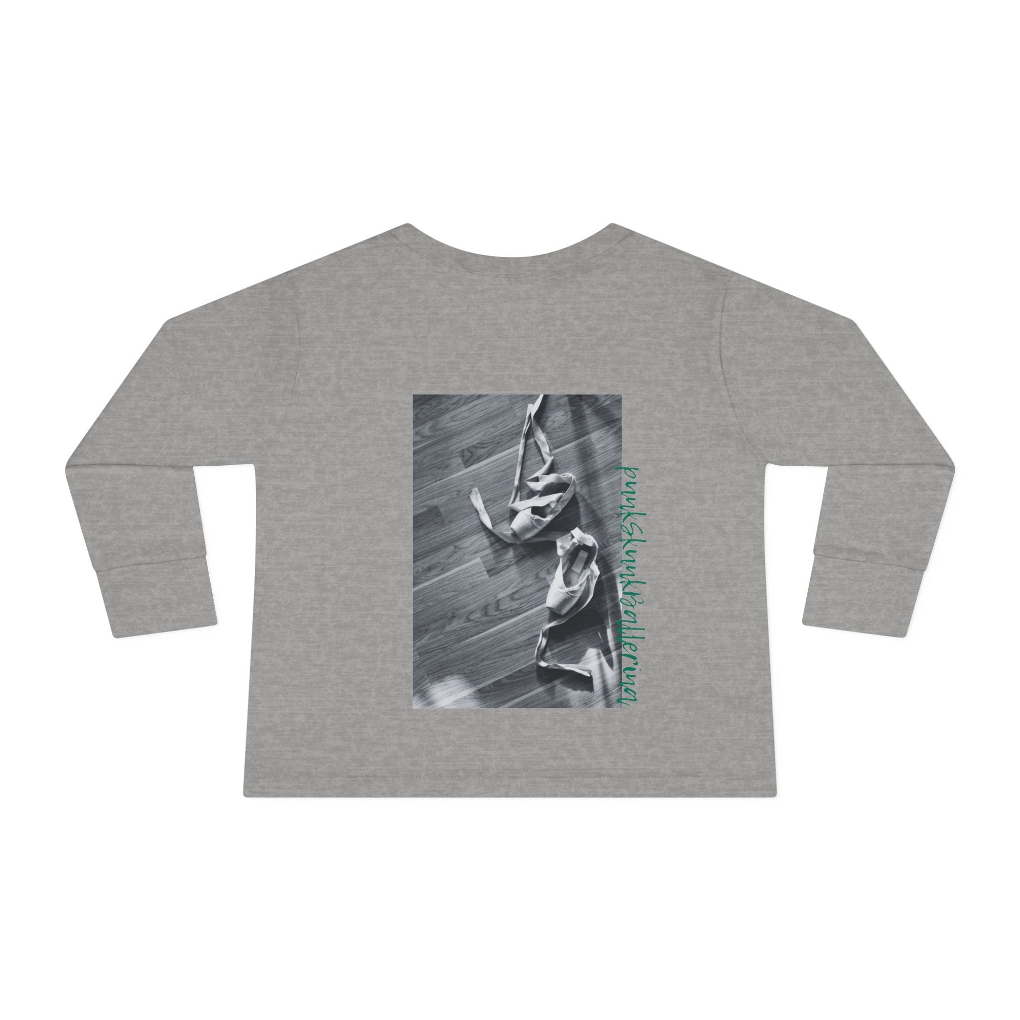 Pointe Shoes Toddler Long Sleeve Tee