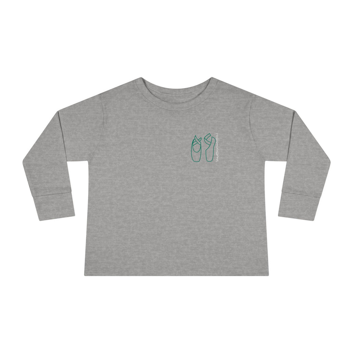 Pointe Shoes Toddler Long Sleeve Tee