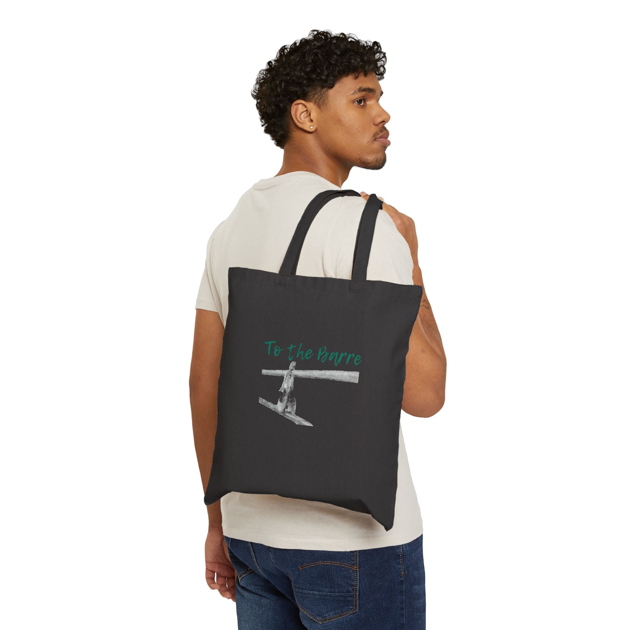 To the Barre Cotton Canvas Tote Bag